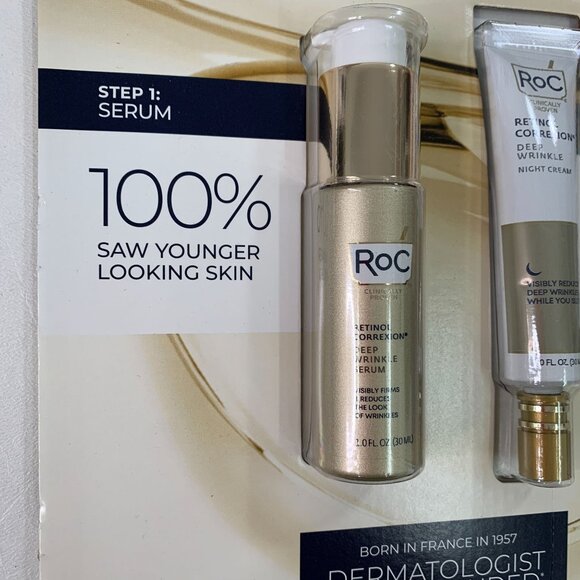 RoC Retinol Correxion Deep Wrinkle Serum & Night Cream Set - Picture 3 of 8